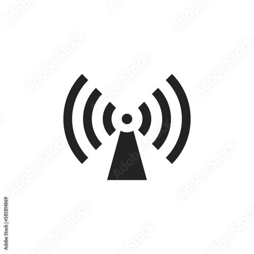 High frequency icon. Radio signal symbol modern, simple, vector, icon for website design, mobile app, ui. Vector Illustration