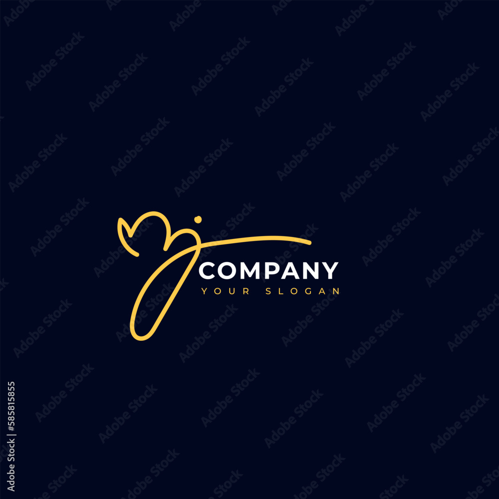 Mj Initial signature logo vector design Mj Initial signature logo vector design