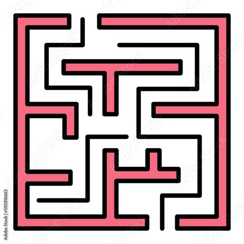 Maze Line Color Icon