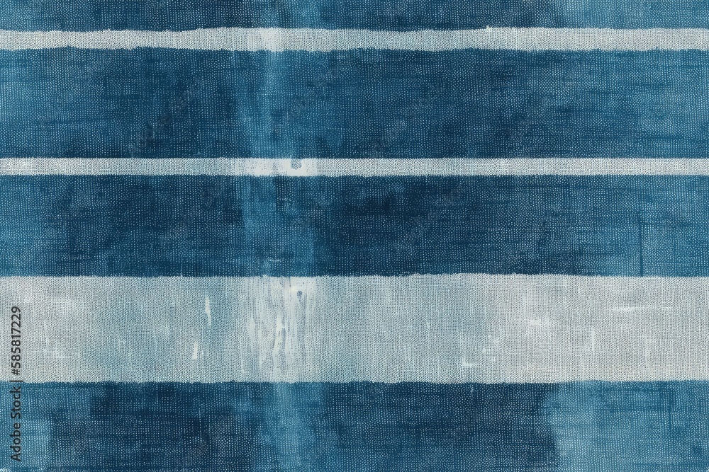 modern blue and white striped rug with horizontal lines. Generative AI modern blue and white striped rug with horizontal lines. Generative AI