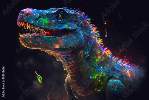 Fantasy T Rex. Generative AI © Andrii 