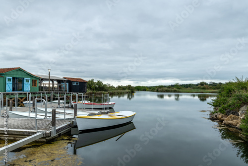 Ile d   Ol  ron  Charente-Maritime  France   le port des Salines    Grand Village