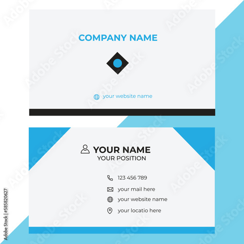 company business card design for 2 concept