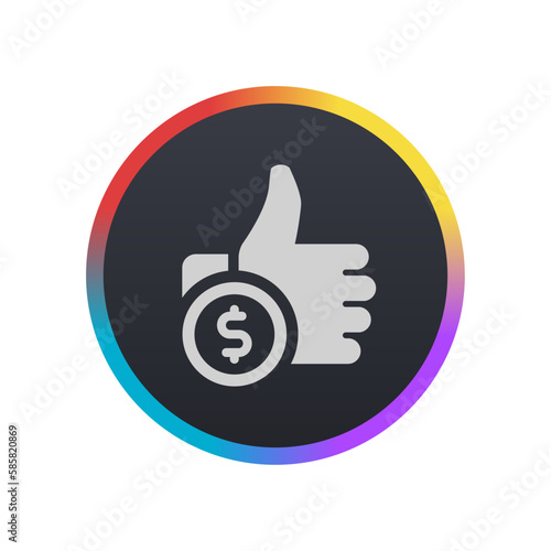 Pay Per Like - Pictogram (icon) 