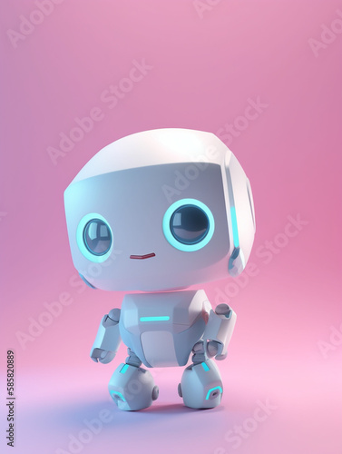 笑顔のAIアシスタントロボット - Generative AI