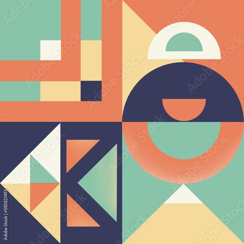 Colorful geometric shapes