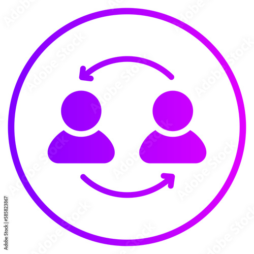 exchange gradient icon