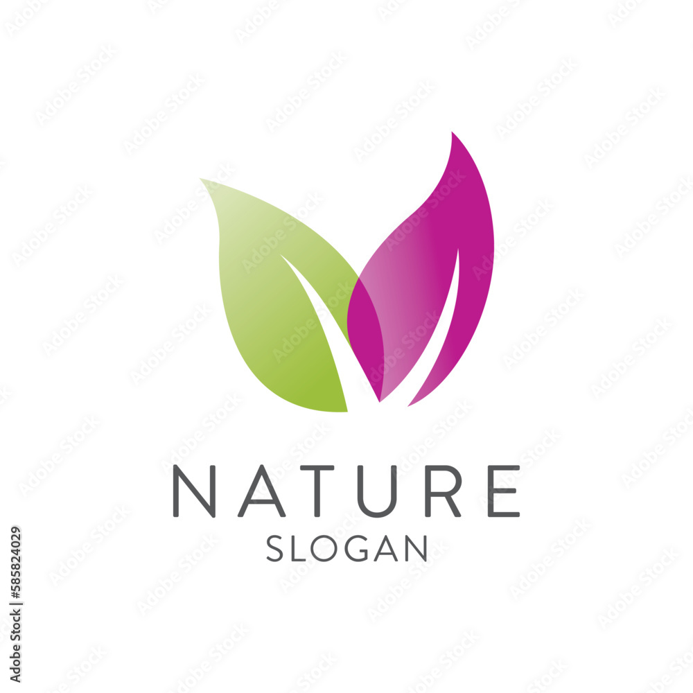 nature leaf logo vector design. Healthy eco food, ecology, spa, business, diet , yoga logo design nature leaf logo vector design. Healthy eco food, ecology, spa, business, diet , yoga logo design