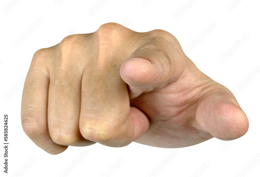Index finger or hand pointing at you isolated Index finger or hand pointing at you isolated
