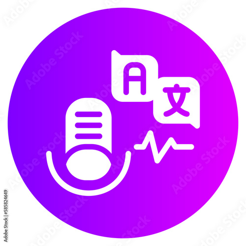translator gradient icon
