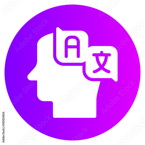 translator gradient icon