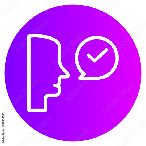 pronunciation gradient icon
