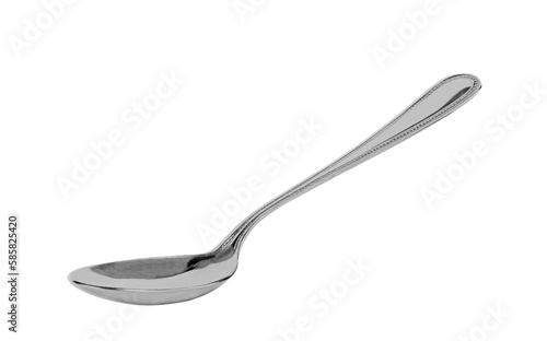 Steel spoon isolated on transparent png