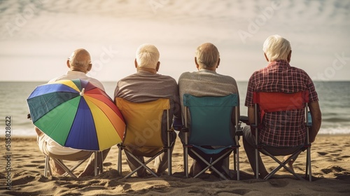 Nostalgic Beach Scenes: Baby Boomers Revisit Their Youth