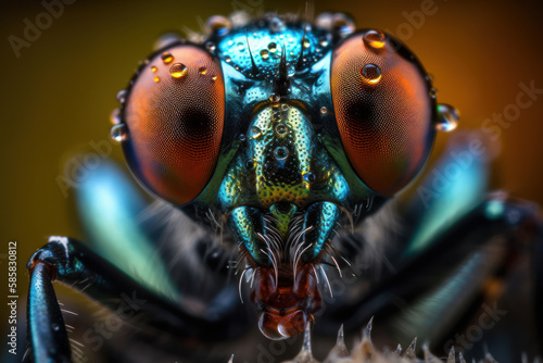 An Incredible Close-up of an Insect, Generative AI