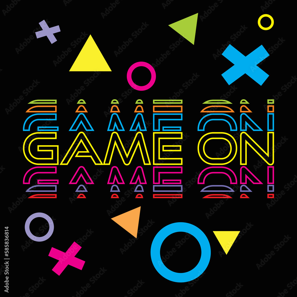 Game on street style text effect vector illustration Game on street style text effect vector illustration
