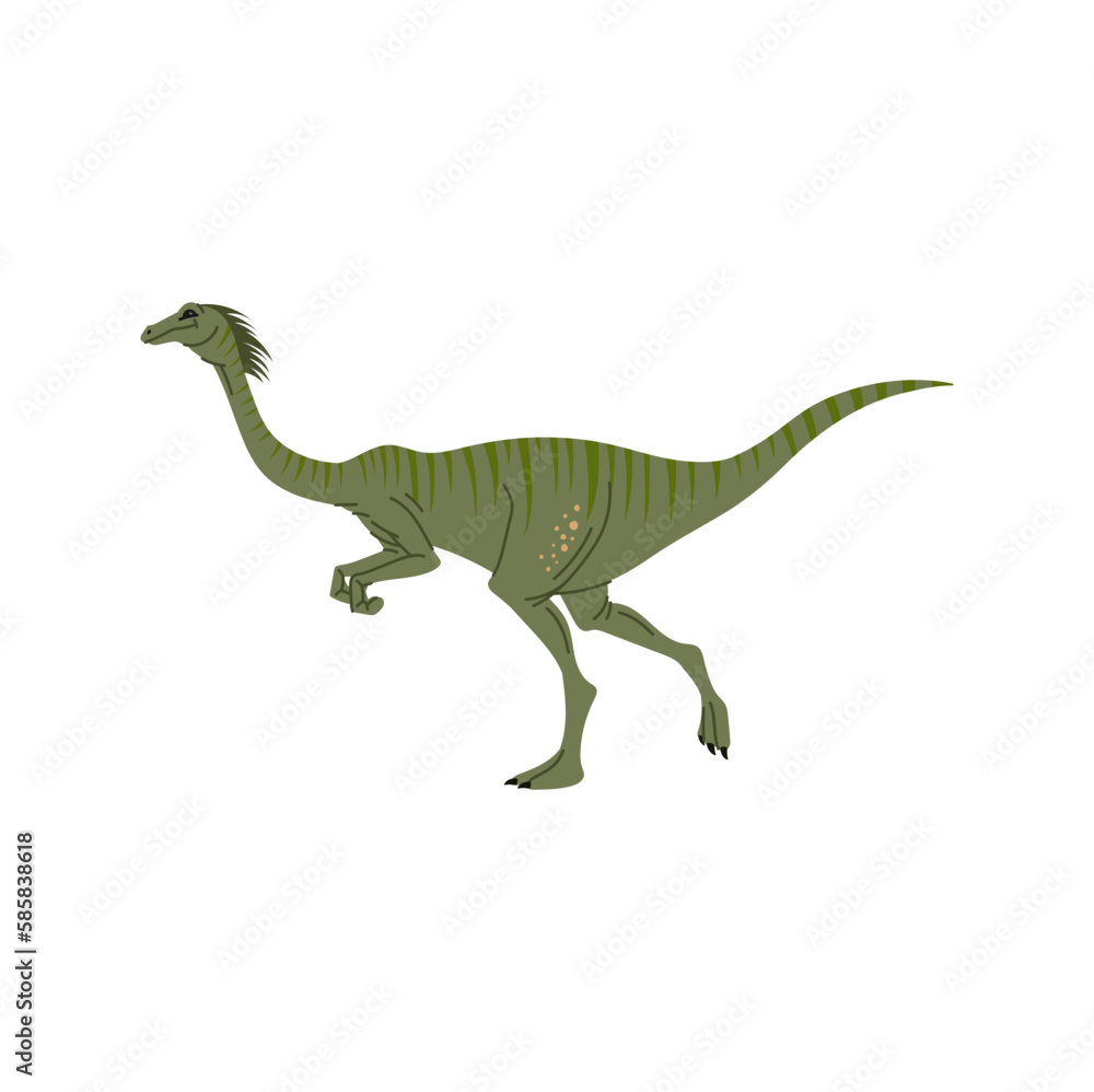 Troodon T-rex green isolated cartoon dinosaur character. Vector dino T-rex, theropod extinct baby raptor prehistoric animal Troodon T-rex green isolated cartoon dinosaur character. Vector dino T-rex, theropod extinct baby raptor prehistoric animal