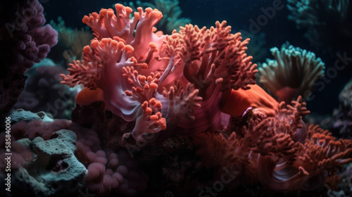 Vue sous-marine de la grande barrière de corail en Australie