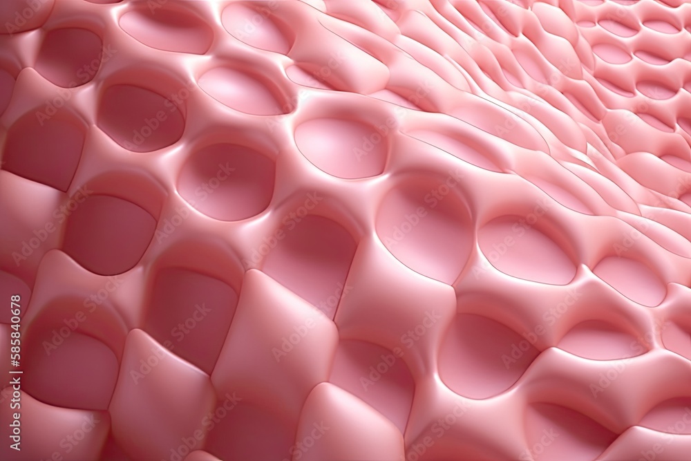 Fototapeta premium Close up Cell surface layer skin texture for beauty and cosmetics advertisement. Generative AI