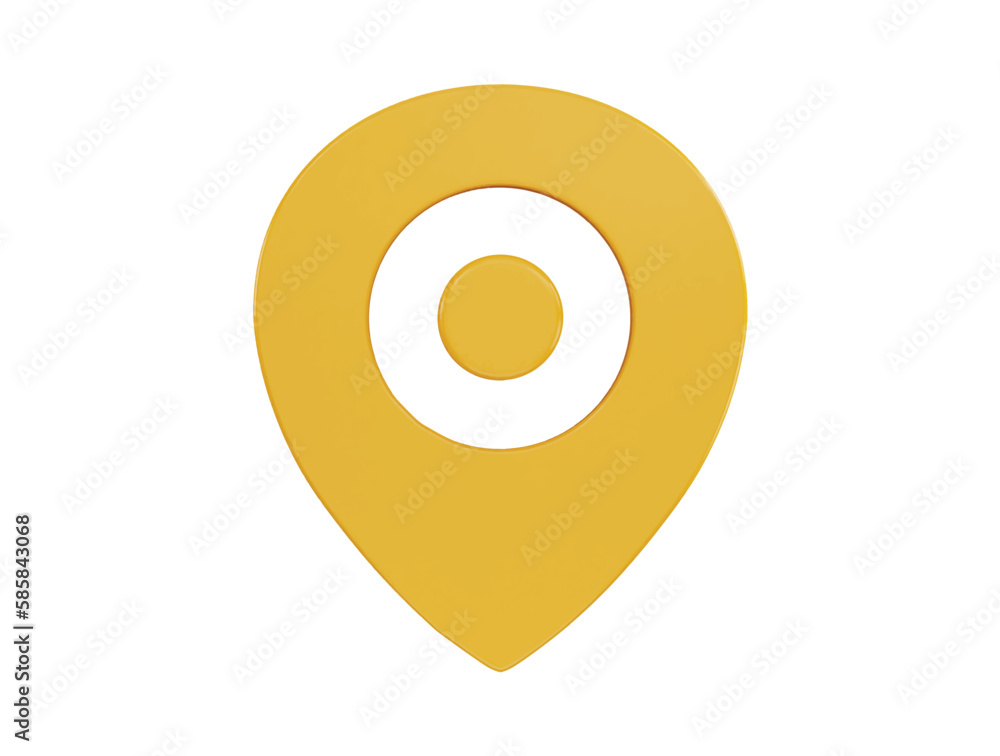 location icon 3d rendering vector illustration location icon 3d rendering vector illustration