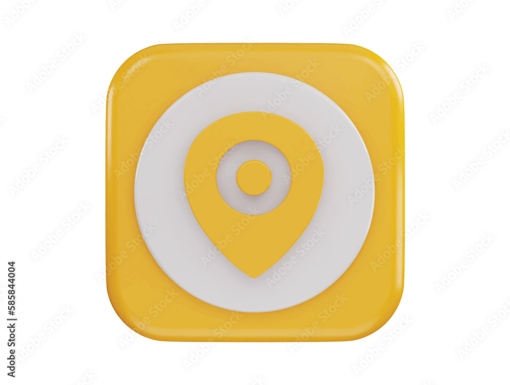 location icon 3d rendering vector illustration location icon 3d rendering vector illustration