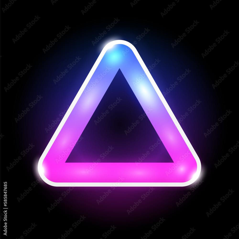 Triangle Shape LED Lamp Neon Color Frame Triangle Shape LED Lamp Neon Color Frame