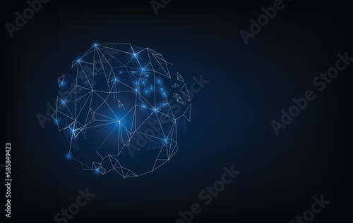 abstract circuit networking blockchain concept background. © Panuwat