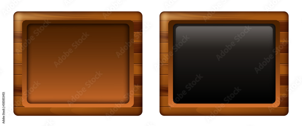 Wooden blank signboard for text or other content. Square wooden background. Wooden blank signboard for text or other content. Square wooden background.