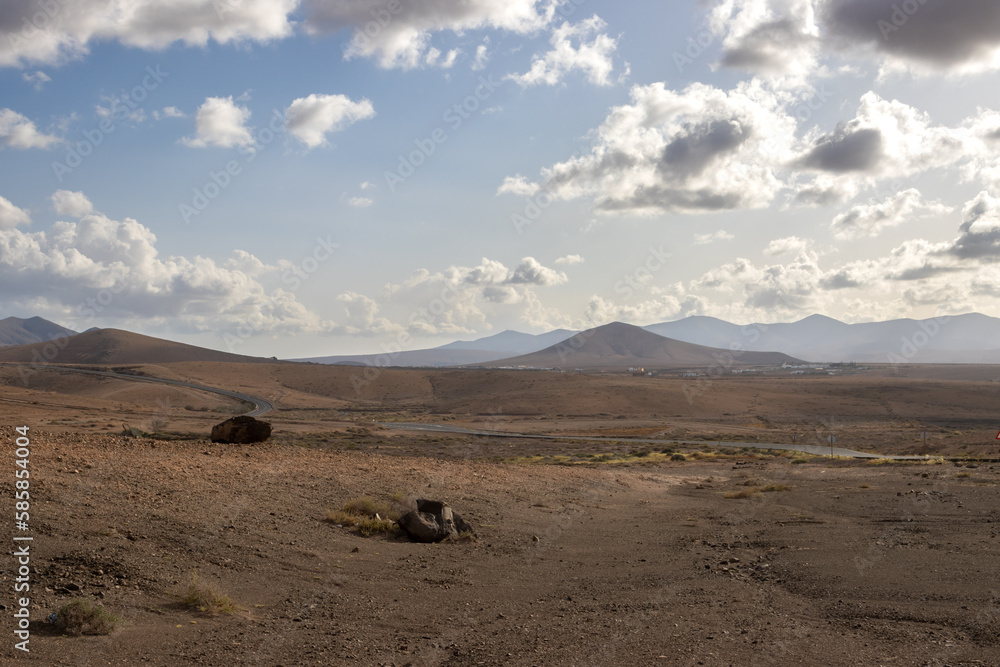 Mountains in the central Fuerteventura, Spain