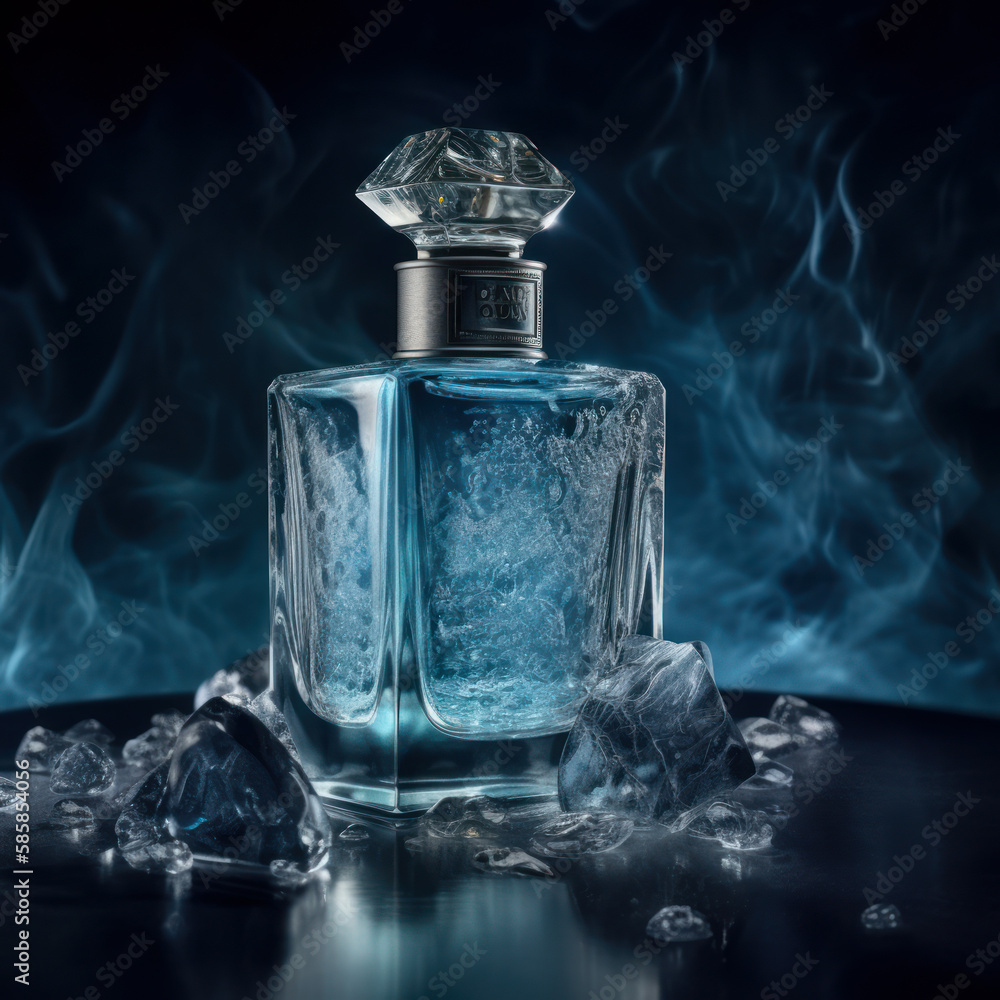 Aromatherapy Ice Steam Perfume Design, Generative AI Aromatherapy Ice Steam Perfume Design, Generative AI