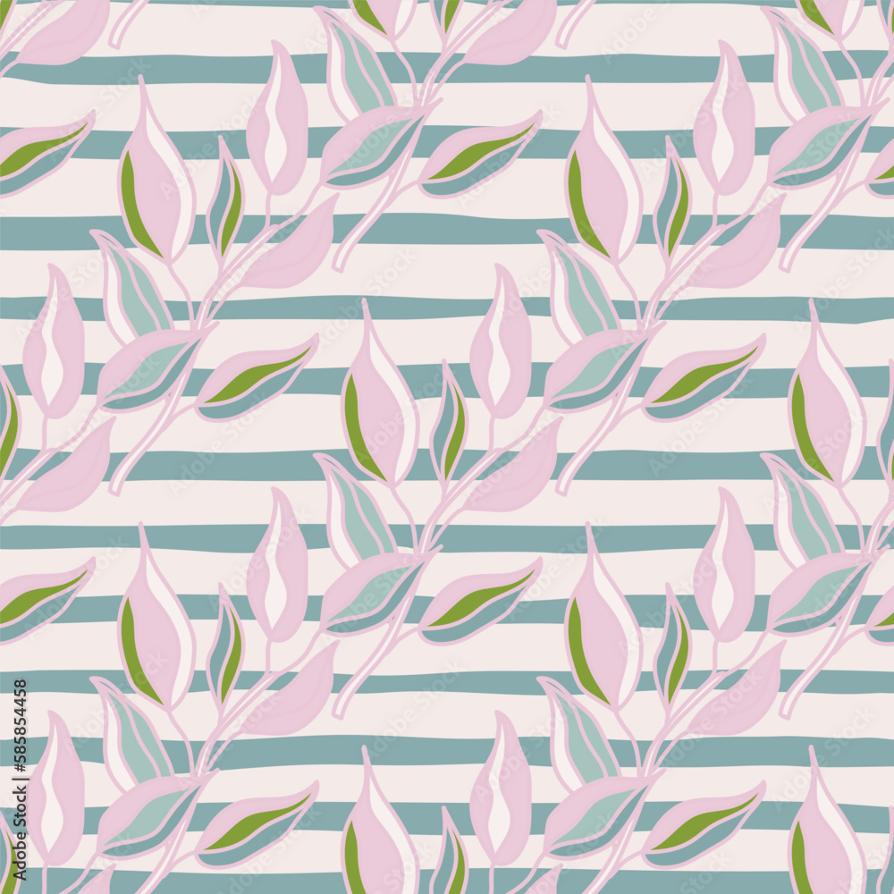 Seamless pattern branches with leaves. Organic background. Seamless pattern branches with leaves. Organic background.