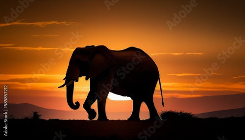 The Beauty of Wildlife: African Elephant Sunset Safari