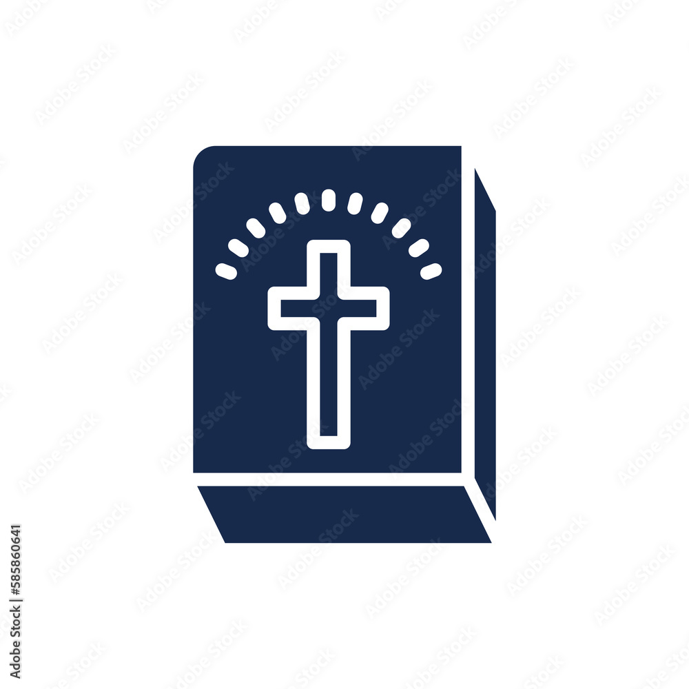 bible icon. Filled bible icon from happy easter collection. Glyph vector isolated on white background. Editable bible symbol can be used web and mobile bible icon. Filled bible icon from happy easter collection. Glyph vector isolated on white background. Editable bible symbol can be used web and mobile