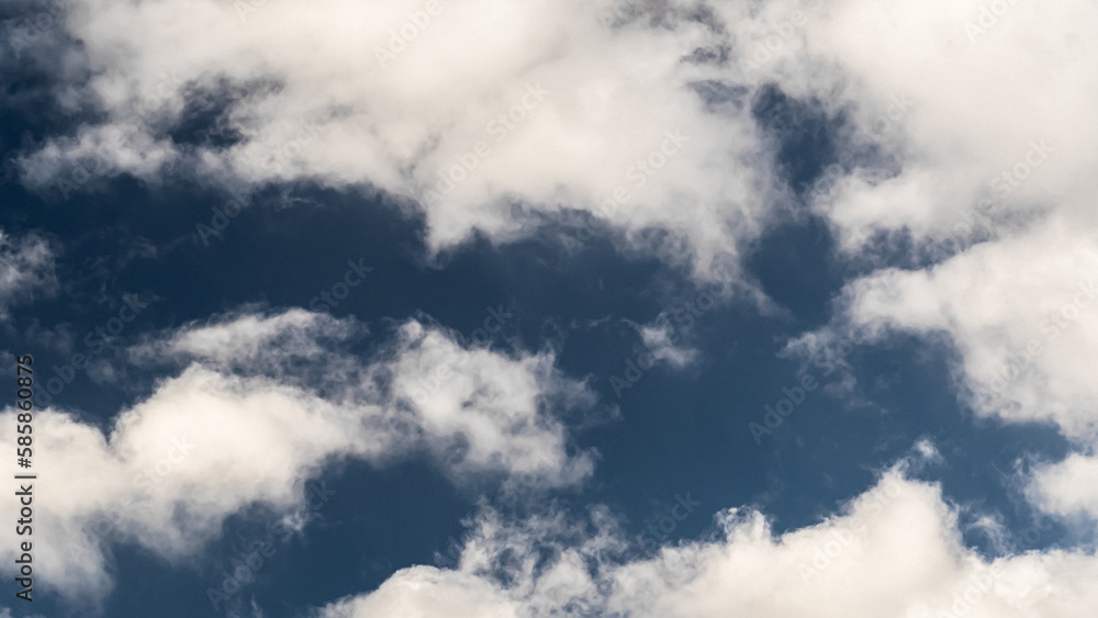 Obraz premium White clouds in blue sky.