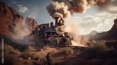 Furious Iron Horse: Wild West Train, Generative AI