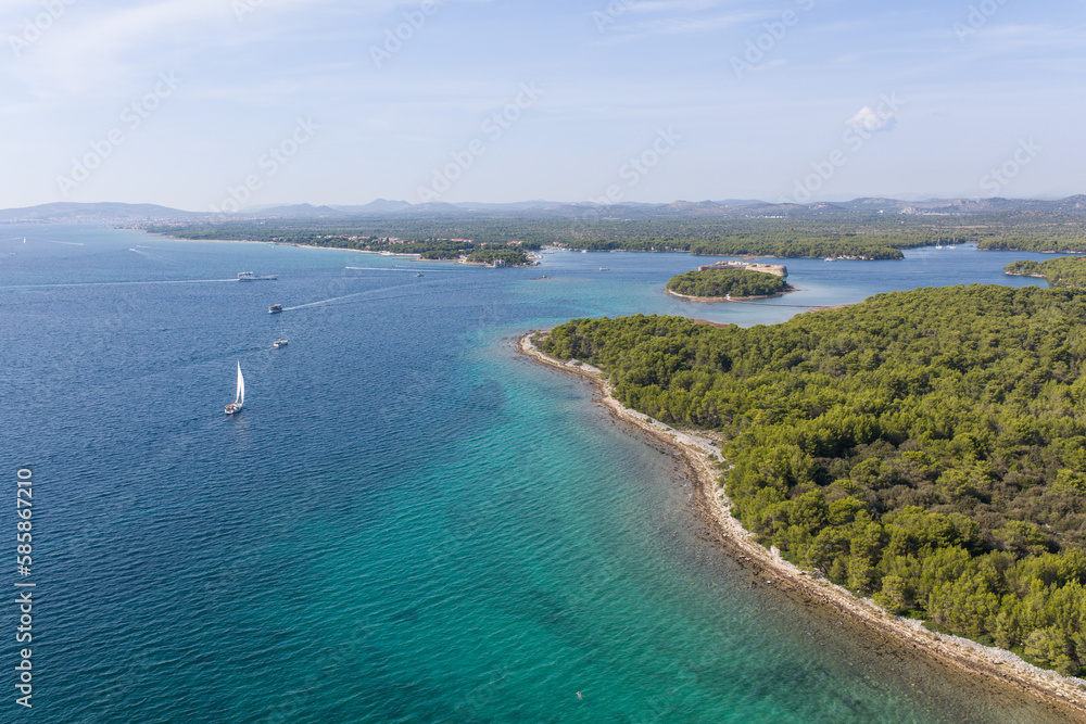 aerial view of the Croatia aerial view of the Croatia