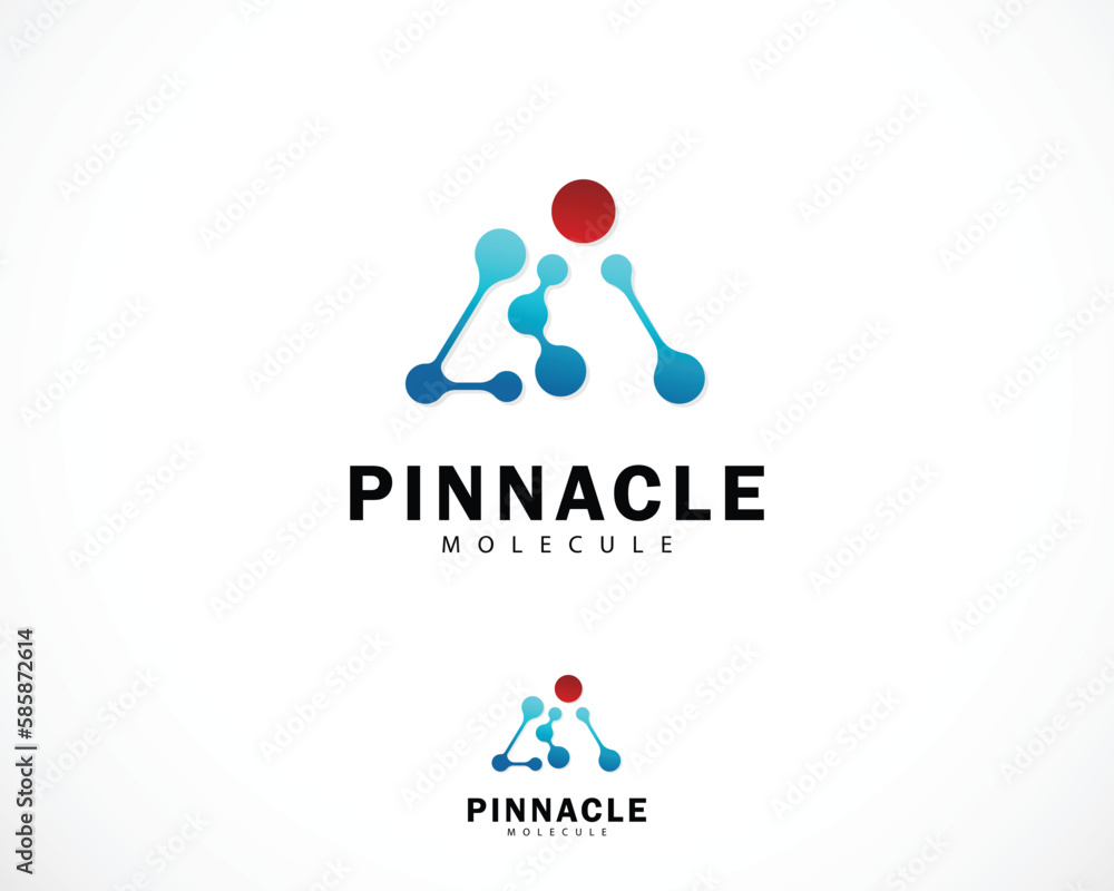 bio tech molecule logo design for DNA medical services molecule mountain logo triangle pinnacle design concept bio tech molecule logo design for DNA medical services molecule mountain logo triangle pinnacle design concept