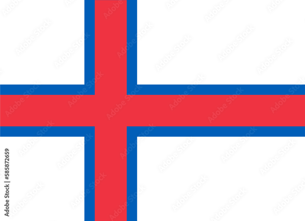 Faroe Islands flag wave isolated on png or transparent background Faroe Islands flag wave isolated on png or transparent background