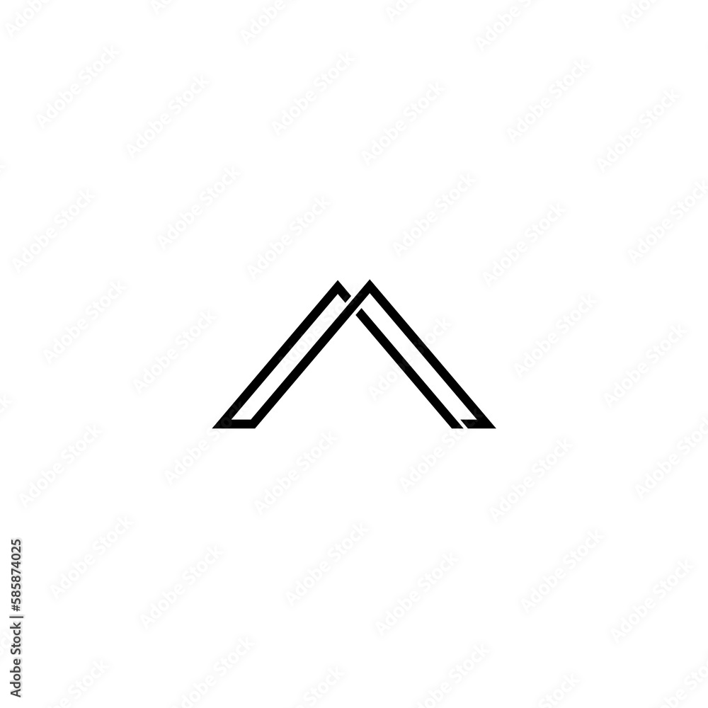 Roof of house, logo icon isolated on white background Roof of house, logo icon isolated on white background