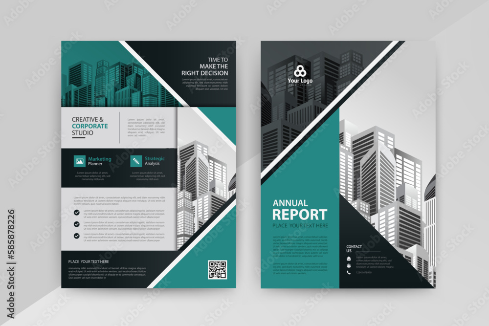 Business abstract vector template for Brochure, Flyer with Cyan and Black Color, Front and back. Business abstract vector template for Brochure, Flyer with Cyan and Black Color, Front and back.