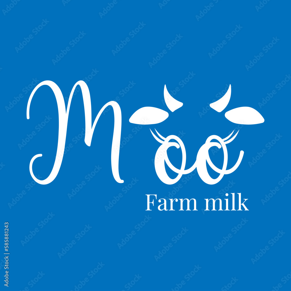 Vector illustration of fresh dairy milk logo, stamps for milky natural