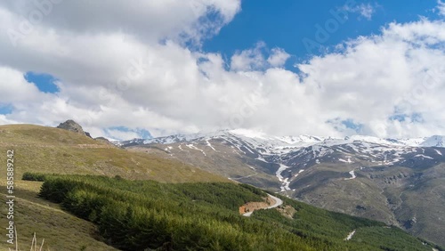 Wallpaper Mural The weather show: A time-lapse of clouds in the Sierra Nevada in winter Torontodigital.ca