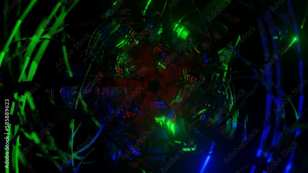 Colorful pulsating futuristic Psychedelic Hypnotic VJ seamless loop Background. Colorful pulsating futuristic Psychedelic Hypnotic VJ seamless loop Background.