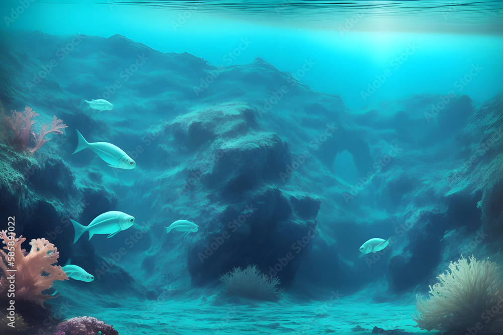 Fototapeta premium turquoise clear water