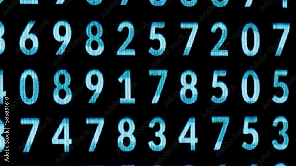 Computer code and data numbers Computer code and data numbers