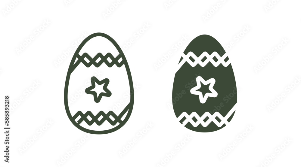 easter egg icon. Thin line and filled easter egg icon from easter collection. Outline and Glyph vector isolated on white background. Editable easter egg symbol can be used web and mobile easter egg icon. Thin line and filled easter egg icon from easter collection. Outline and Glyph vector isolated on white background. Editable easter egg symbol can be used web and mobile