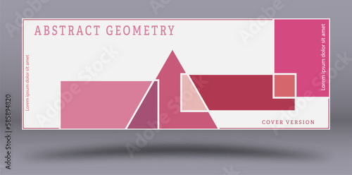 Geometric composition. Creative layout of the cover, banner, brochure, poster. Layout of the designer packaging of the goods