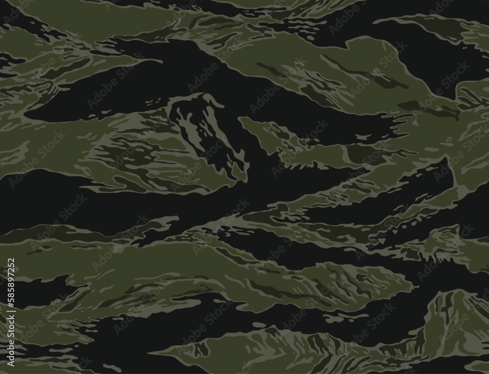 Army camo seamless khaki pattern woodland fabric texture, trendy vector military background, green flattering print. Army camo seamless khaki pattern woodland fabric texture, trendy vector military background, green flattering print.