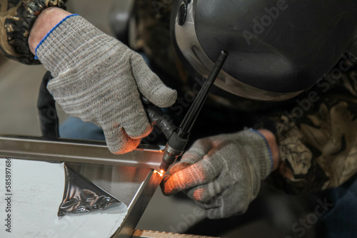 Welder sparks precision with every joint