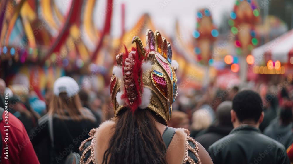 people on carnival celebration generative ai people on carnival celebration generative ai